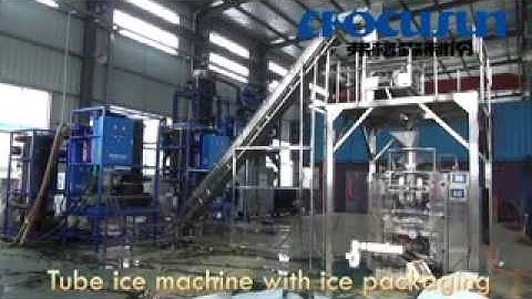 【FOCUSUN】2 sets 5 tons per day Tube Ice Maker with automatic ice packaging system