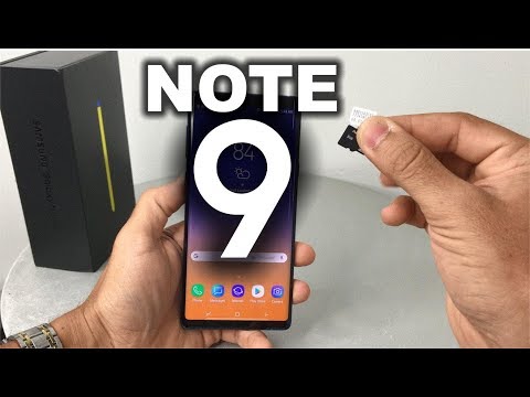 How to install SD and SIM card into Samsung Galaxy Note 9