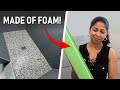 How i built my bathroom  shower with green foam