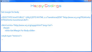 HTML | Set margin for body Guide