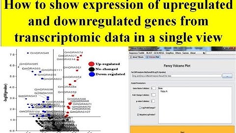 Volcano plot | RNA seq data with volcano plot | create Volcano plot in TBTool