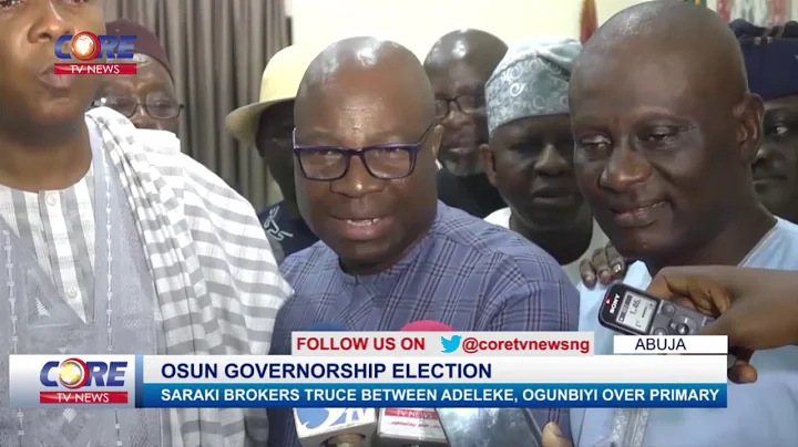 SARAKI BROKERS PEACE IN OSUN PDP...watch & share...!