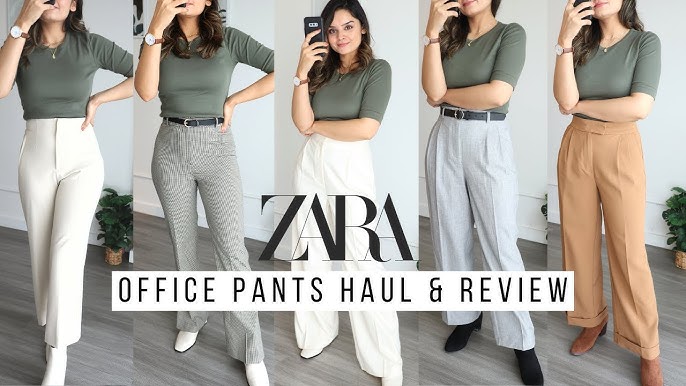 ZARA TROUSERS ~ BEST Essential Basics Try on Pant Review #zara