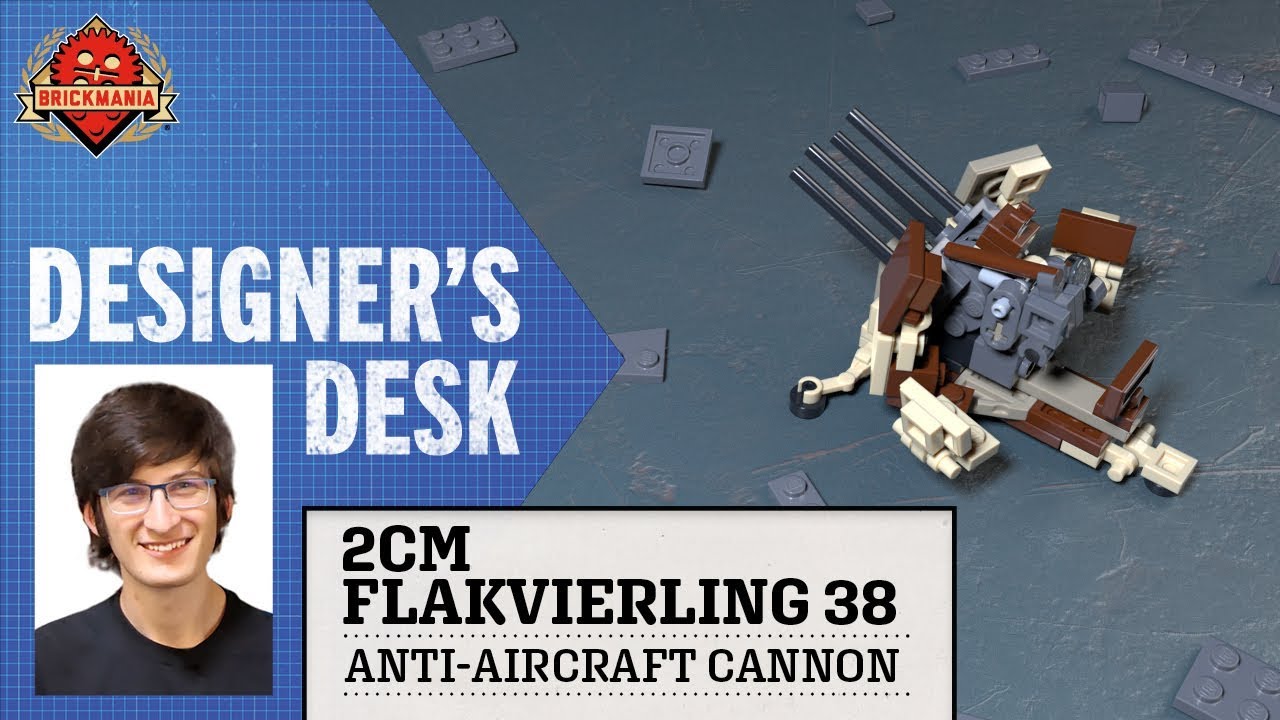 At The Designer S Desk 2cm Flakvierling 38 Custom Military Lego Youtube
