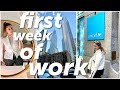 First week of work in NYC! Work Week in My Life