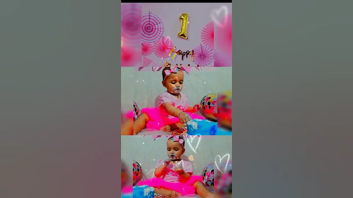 My 1st Birthday cake smash.. #cakesmash #shorts #viralshorts  #like  #subscribe