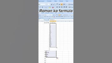 🔥Excel Roman Formula Trick Convert Numbers to Roman Numerals in 1 Click🧾#shortfeed #excel#marksheet