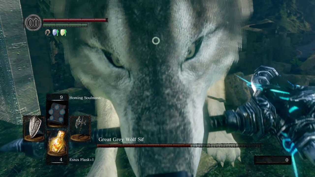 Dark Souls Remastered Great Grey Wolf Sif Boss Guide Youtube