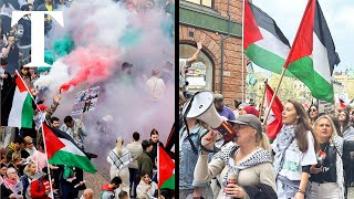 Thousands protest Israel's Eurovision entry in Sweden