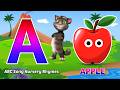 Phonics Song 2 with TWO Words in 3D - A For Apple🍎🍏- ABC Alphabet Songs with Sounds for Children's