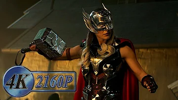 Thor Meets His Ex-Girlfriend Fight Scene [The Mighty Thor] [No BGM] | Thor: Love and Thunder
