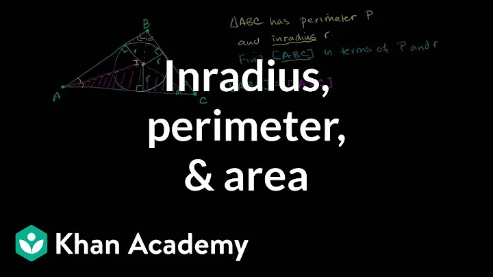 Inradius, perimeter, and area | Special properties and parts of triangles | Geometry | Khan Academy