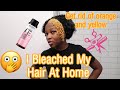 I BLEACHED MY HAIR AT HOME | GET RID OF YELLOW AND ORANGE UNDERTONES| I SUPRISED MY BOYFRIEND LOL