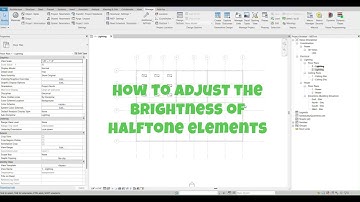 How to adjust Halftone Brightness in Revit