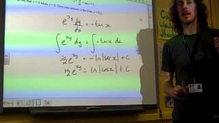 C4 OCR Differential Equations June 2012 q4