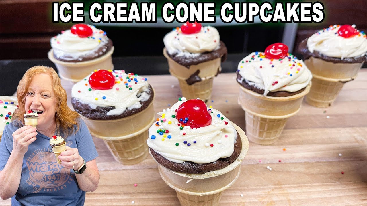 Ice Cream Cone Cupcakes-Minute Video & Blog Tutorial! - My Cake School