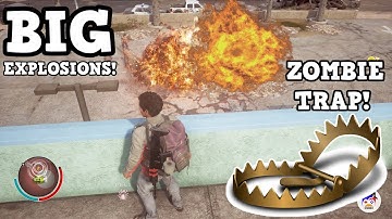 BUILDING ZOMBIE TRAPS WITH A SUBSCRIBER! MANY EXPLOSIONS! STATE OF DECAY 2!