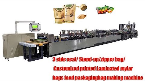 3-side seal /stand up zipper bag making machine from HAOSEN---Whatsapp:+86 186 3016 4521
