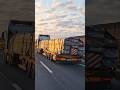 Seltene LKW-Ladung im Sonnenuntergang 🌅🚛