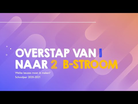 VTI Roeselare : Overstap van 1 naar 2B