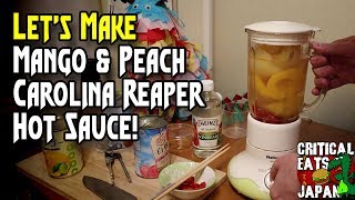 Easy To Make Peach & Mango Carolina Reaper Hot Sauce