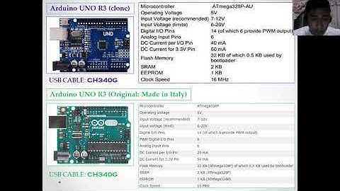 Arduino UNO R3 clone VS original