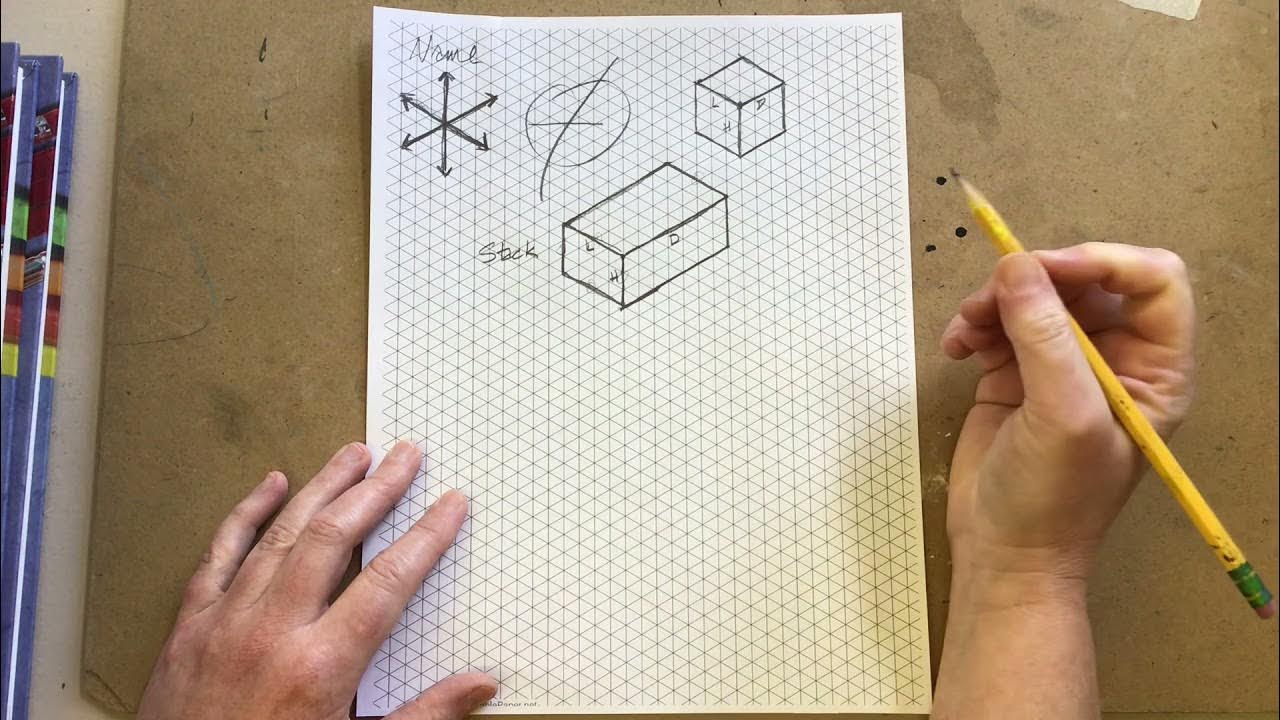 Isometric Drawing on ISOMETRIC Paper YouTube