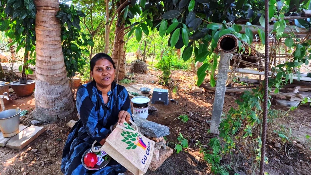 கல்யாண வீட்ல இருந்து நமக்கு  பை வந்துருக்கு இத நானே எதிர் பார்க்கல அப்ரோ Organic Harvest Vlog 🌿