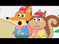 Fox Family Pretend Play with Baby Chris outdoor Adventures - funny Сartoon for kids #812