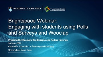 Engaging with students using Polls and Surveys and Wooclap