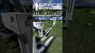 Gathering More Resources! | Space Engineers Space Elevator Again Time Lapse #shorts Part 6