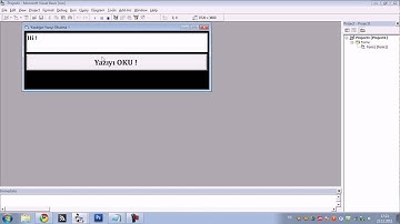 Yazı Okutma Anlatım !