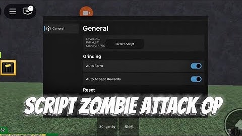 [New]Script Zombie Attack OP |Auto farm/Auto collect coins drop/Auto accpet reward/Auto reset wave