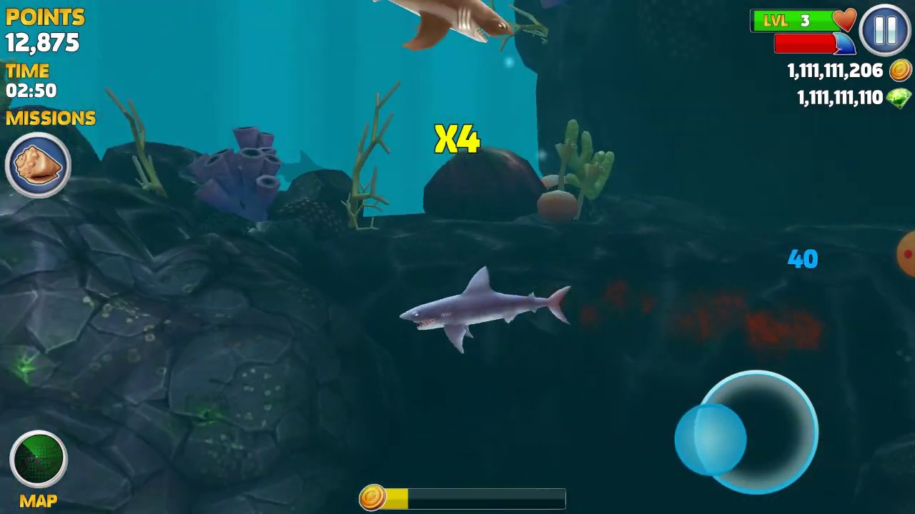 Speedy Chomper!!! Hungry Shark Evolution Mako shark gameplay. YouTube
