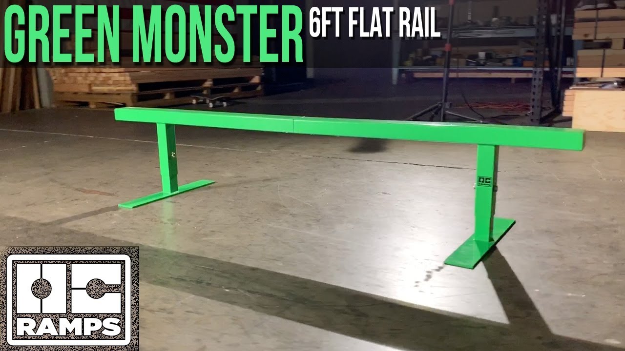 Monster Railing 6ft long Green Monster Rail - YouTube