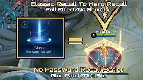 Esmeralda Hero Recall Script - Replace On Classic Recall - Gloo Patch - Abc File - No Password.