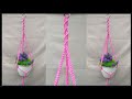 Macrame Plant Hanger Tutorial | For Beginners | Gantungan Pot Motif Spirial & Zig Zag dari Tali Kur