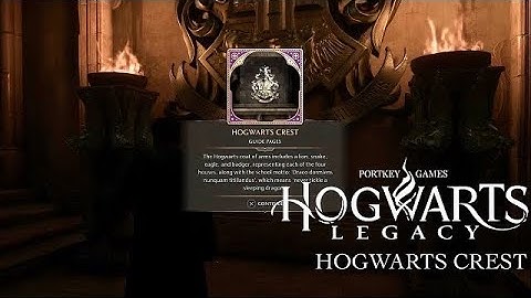 Hogwarts Legacy - Hogwarts Crest (FIXED) - Field Guide Pages