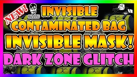 EPIC!! Dark Zone GLITCH | The Division | Invisible Contaminated Bag Glitches | Invisible Mask!
