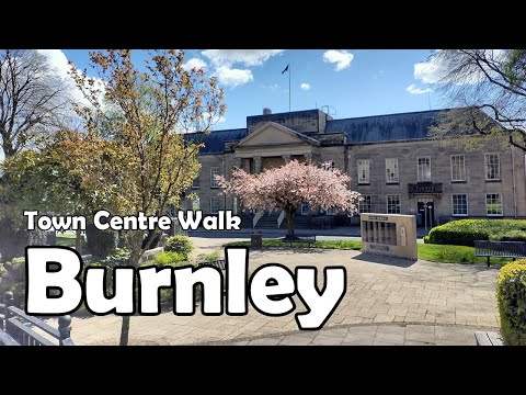 Burnley, Lancashire【4K】| Town Centre Walk 2021