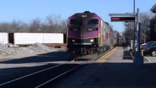 MBTA 1742 Arriving At Walpole Staiton11/28/16 (Not Me Swearing)