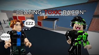 "BEATING TOXIC BACON" mm2 gameplay.