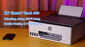 HP Smart Tank 580 - Unboxing, Setup, Wi-Fi Setup, & Test Print