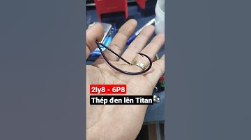 Lưỡi câu lóc mẫu chữ C 2ly8 6P8 thép đen lên titan | Đồ Câu Ngô Khanh | #shorts #fishing #lure