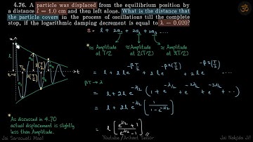 4.76 | Irodov Solutions | Oscillations and Waves