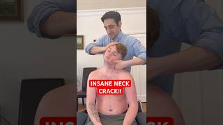 EXTREMELY LOUD AND SATISFYING NECK CRACK!! #asmr #satisfying #osteopath #chiropractic