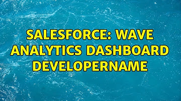 Salesforce: Wave Analytics Dashboard developername (2 Solutions!!)