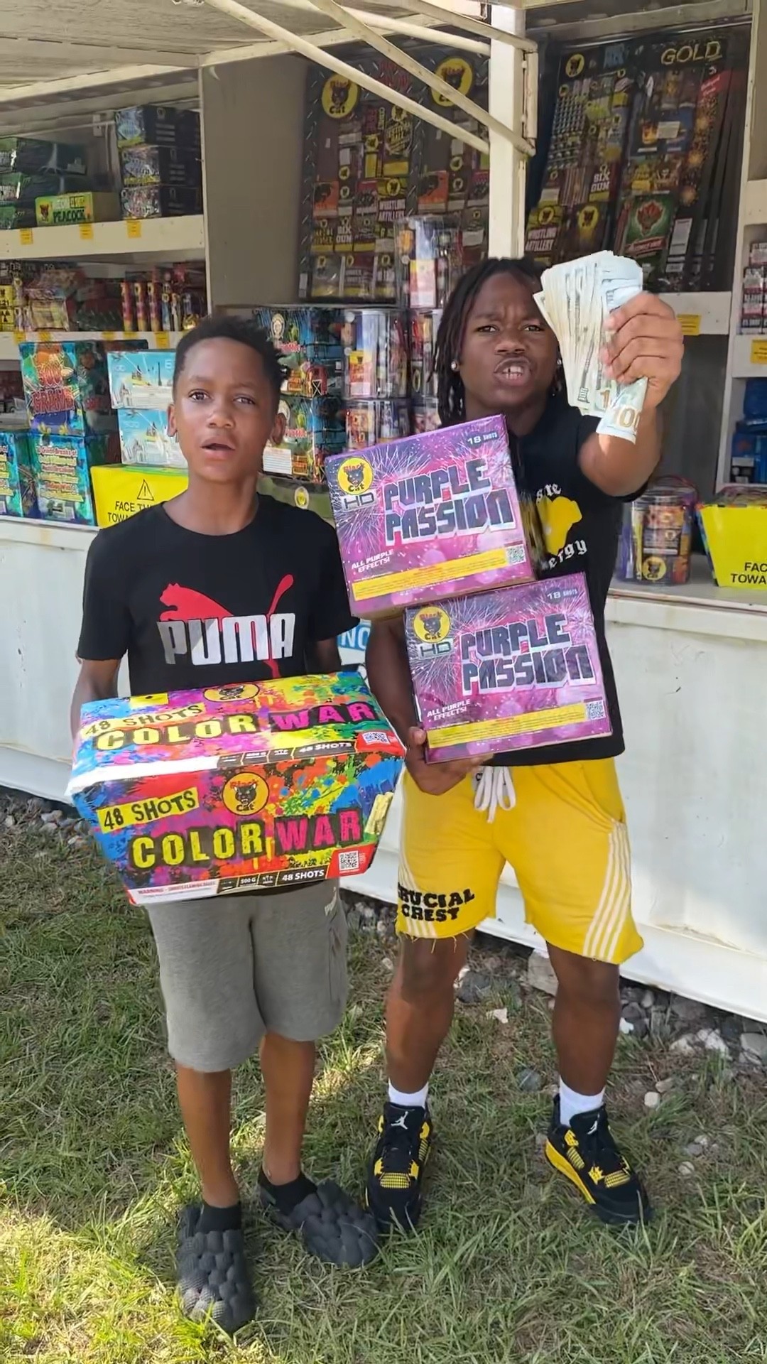 Dad gets mad after kids steal his money to buy fireworks #shorts