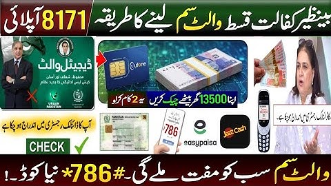 8171 نیا پورٹل پرس سم | 2025 نئی اپ ڈیٹ | احساس کفالت | 13500 CNIC کے ذریعہ چیک کریں  بے نظیر اکاؤنٹ