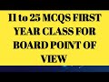 MCQS 11 TO 25 FIRST YEAR IN URDU AND HINDI FOR 11TH CLASS